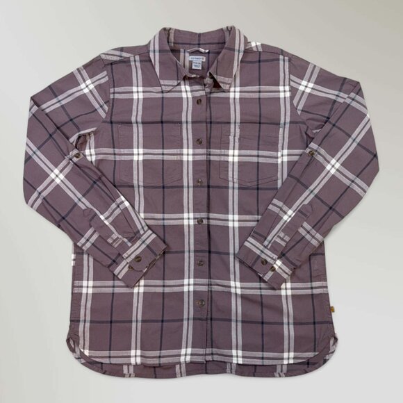 Carhartt Tops - Carhartt Women's Button-Up Shirt Plaid Long Sleeve Blouse Size Medium